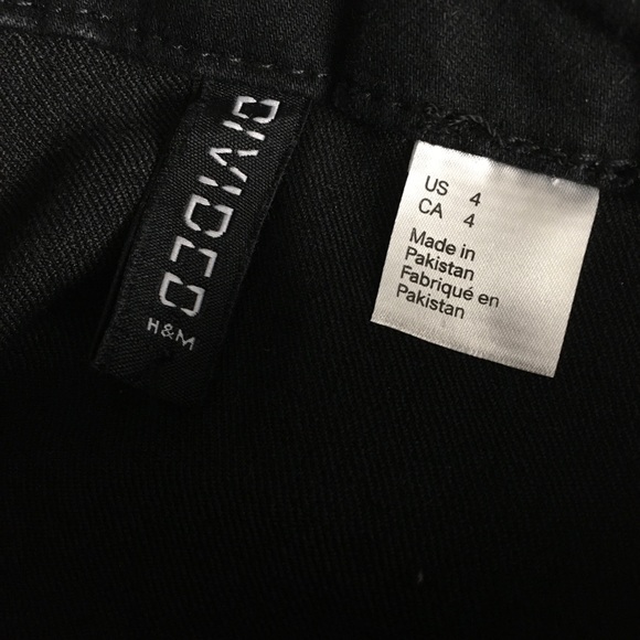 H&M Divided Black Denim Overall Dress - Picture 3 of 3